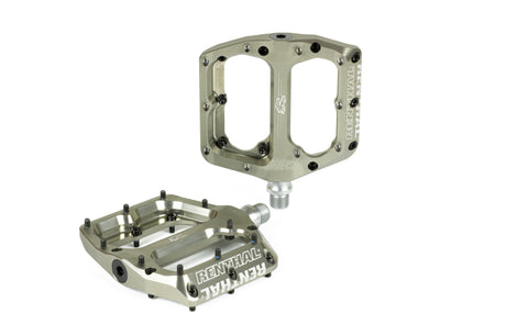 Renthal Revo-F Flat Pedal - Aluminum Gold Renthal Pedals  AXOPROS