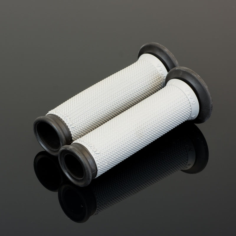 Renthal Road Dual Compound Grips 29 mm. O.D. - White/ Black Renthal Grips  AXOPROS