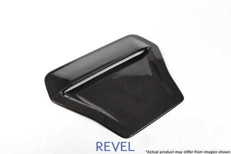 Revel GT Dry Carbon Engine Hood Scoop Cover 17-18 Honda Civic Type-R - 1 Piece Revel Carbon Accessories  AXOPROS
