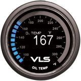 Revel VLS 52mm 100-300 Deg F Digital OLED Oil Temperature Gauge Revel Gauges  AXOPROS
