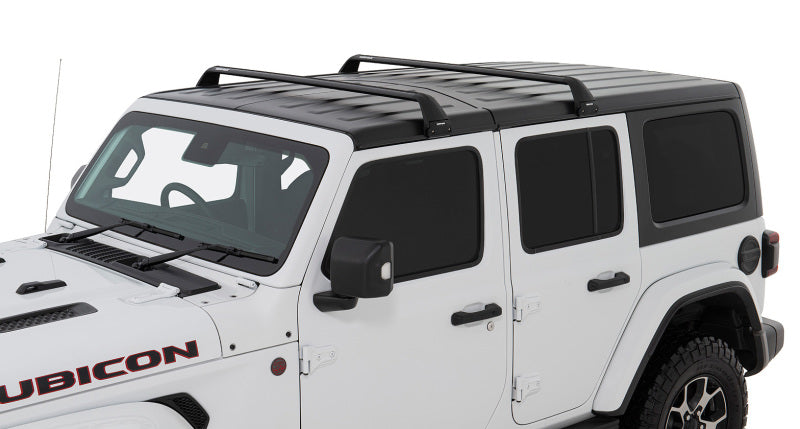 Rhino-Rack 07-22 Jeep Wrangler JK/JL 4 Door Hard Top Vortex SG 2 Bar Roof Rack - Black Rhino-Rack Roof Rack  AXOPROS
