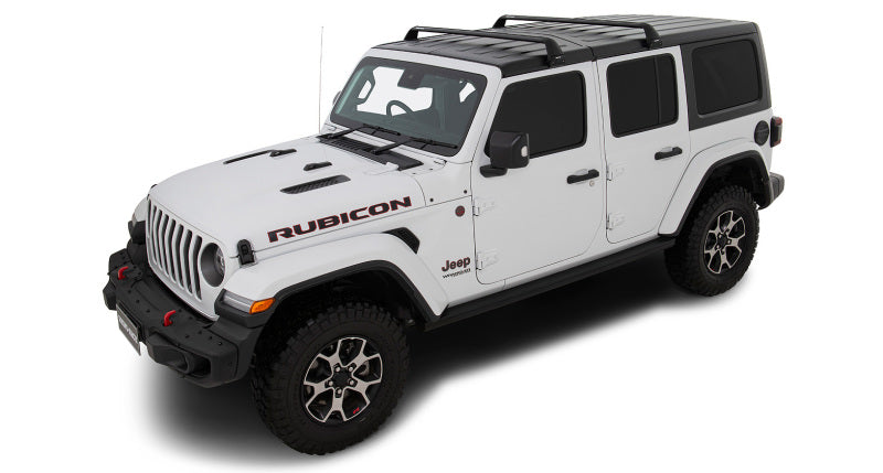 Rhino-Rack 07-22 Jeep Wrangler JK/JL 4 Door Hard Top Vortex SG 2 Bar Roof Rack - Black Rhino-Rack Roof Rack  AXOPROS