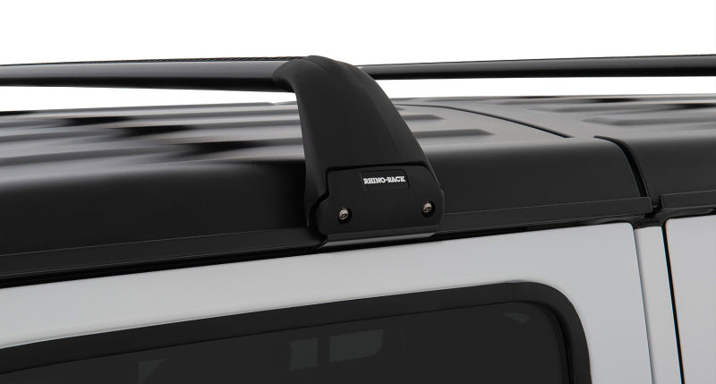 Rhino-Rack 07-22 Jeep Wrangler JK/JL 4 Door Hard Top Vortex SG 2 Bar Roof Rack - Black Rhino-Rack Roof Rack  AXOPROS