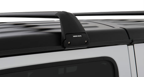 Rhino-Rack 07-22 Jeep Wrangler JK/JL 4 Door Hard Top Vortex SG 2 Bar Roof Rack - Black Rhino-Rack Roof Rack  AXOPROS