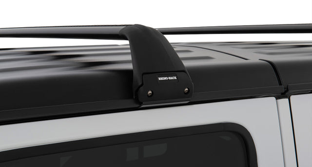 Rhino-Rack 07-22 Jeep Wrangler JK/JL 4 Door Hard Top Vortex SG 2 Bar Roof Rack - Black Rhino-Rack Roof Rack  AXOPROS
