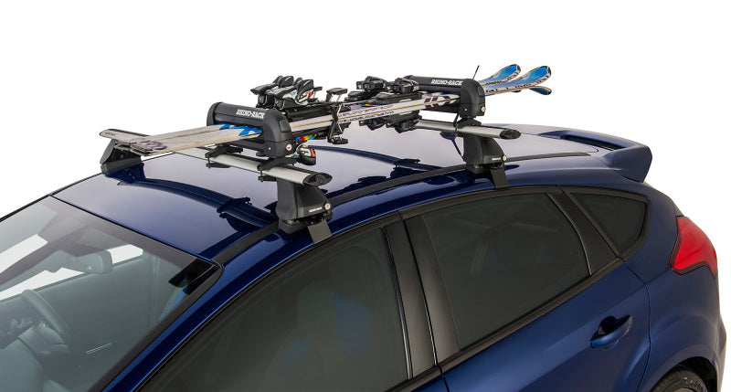 Rhino-Rack Universal Ski Carrier - Fits 2 Pairs of Skis - Black Rhino-Rack Winter Sport Racks  AXOPROS
