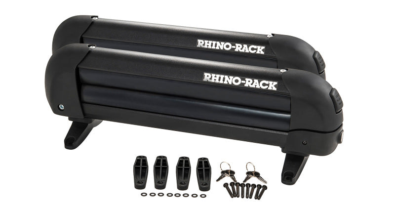 Rhino-Rack Universal Ski/Snowboard Carrier - Fits 3 Pairs of Skis or 2 Snowboards - Black Rhino-Rack Winter Sport Racks  AXOPROS