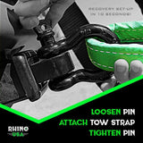 Rhino USA 20Ft Tow Strap/Hitch Combo Rhino USA Tow Straps  AXOPROS
