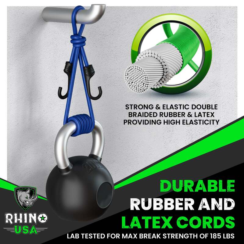 Rhino USA 28Pc Bungee Cord Assortment Rhino USA Cargo Tie-Downs  AXOPROS