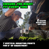 Rhino USA 6In Heavy Duty Drop Hitch - 2In (Black) Rhino USA Hitch Racks  AXOPROS