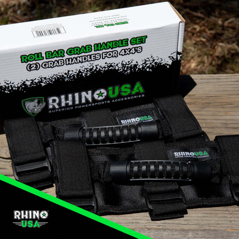 Rhino USA Heavy-Duty Roll Bar Grab Handles Rhino USA Handlebars  AXOPROS