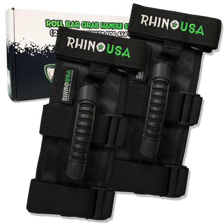 Rhino USA Heavy-Duty Roll Bar Grab Handles Rhino USA Handlebars  AXOPROS