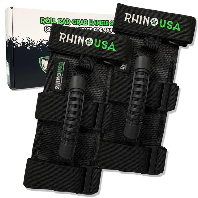 Rhino USA Heavy-Duty Roll Bar Grab Handles Rhino USA Handlebars  AXOPROS