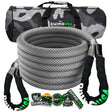 Rhino USA Kinetic Energy Recovery Rope (1In X 30Ft) Gray Rhino USA Cargo Tie-Downs  AXOPROS