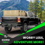 Rhino USA Medium Duty Ratchet Strap Tie-Down 4-Pack (Black) Rhino USA Cargo Tie-Downs  AXOPROS