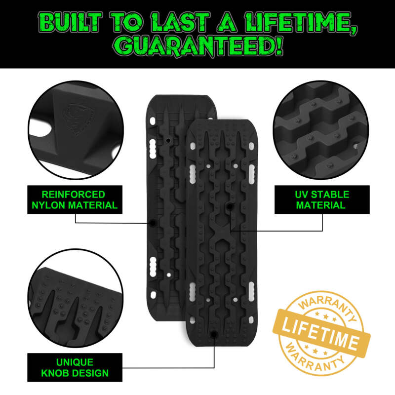 Rhino USA Recovery Traction Boards - Black (Pair) Rhino USA Recovery Boards  AXOPROS