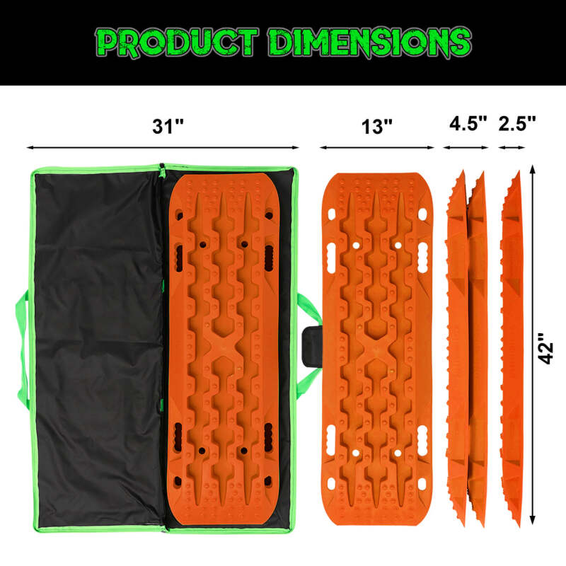 Rhino USA Recovery Traction Boards - Orange (Pair) Rhino USA Recovery Boards  AXOPROS