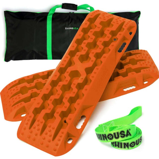 Rhino USA Recovery Traction Boards - Orange (Pair) Rhino USA Recovery Boards  AXOPROS