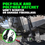 Rhino USA Retractable Transom Straps (2 Pack-Black) Rhino USA Tow Straps  AXOPROS