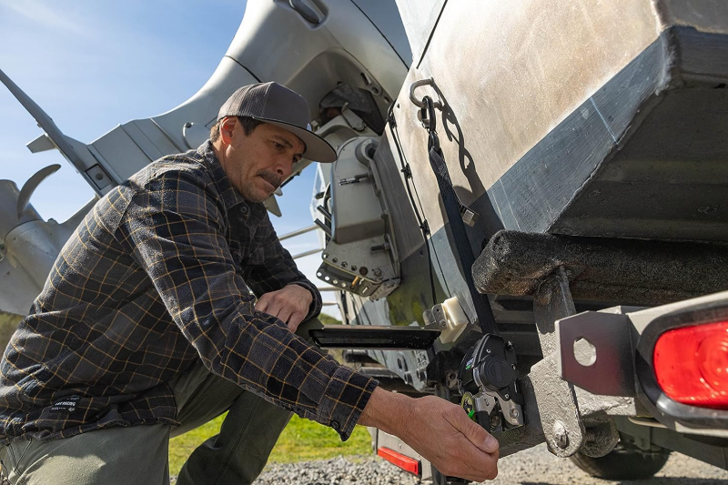 Rhino USA Retractable Transom Straps (2 Pack-Black) Rhino USA Tow Straps  AXOPROS