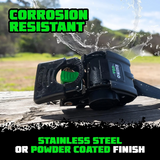 Rhino USA Retractable Transom Straps (2 Pack-Black) Rhino USA Tow Straps  AXOPROS