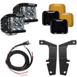 Rigid Industries 10-20 Toyota 4Runner A-Pillar Light Kit w/D-SS Flood Rigid Industries Light Bars & Cubes  AXOPROS