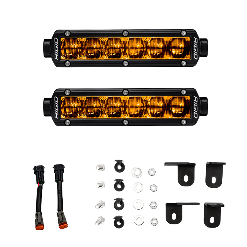 Rigid Industries 2022+ Toyota Tundra 6in SR-Series Selective Yellow Fog Light Kit Rigid Industries Light Mounts  AXOPROS