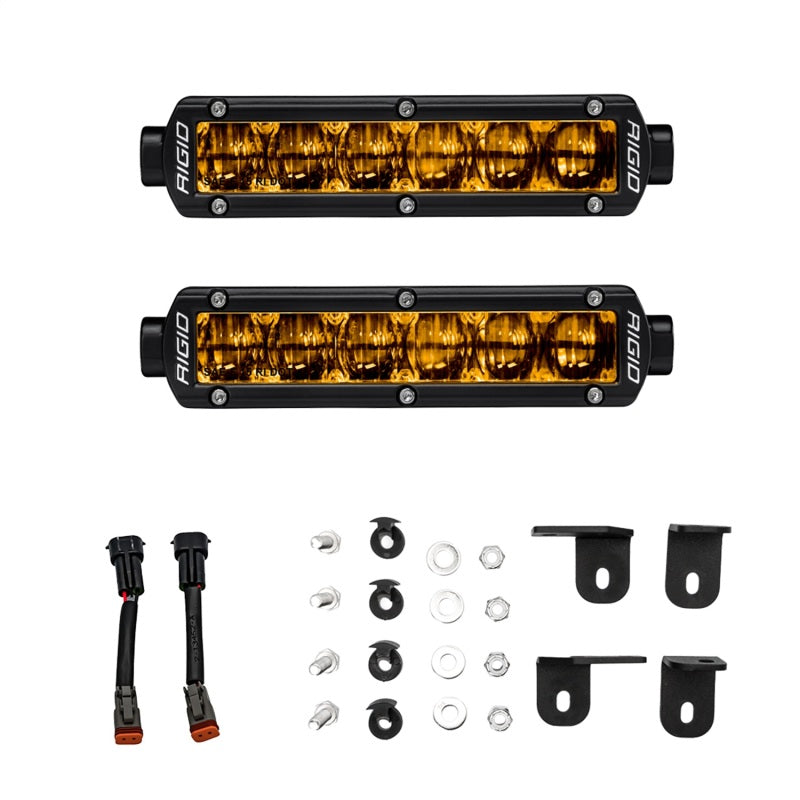 Rigid Industries 2022+ Toyota Tundra 6in SR-Series Selective Yellow Fog Light Kit Rigid Industries Light Mounts  AXOPROS