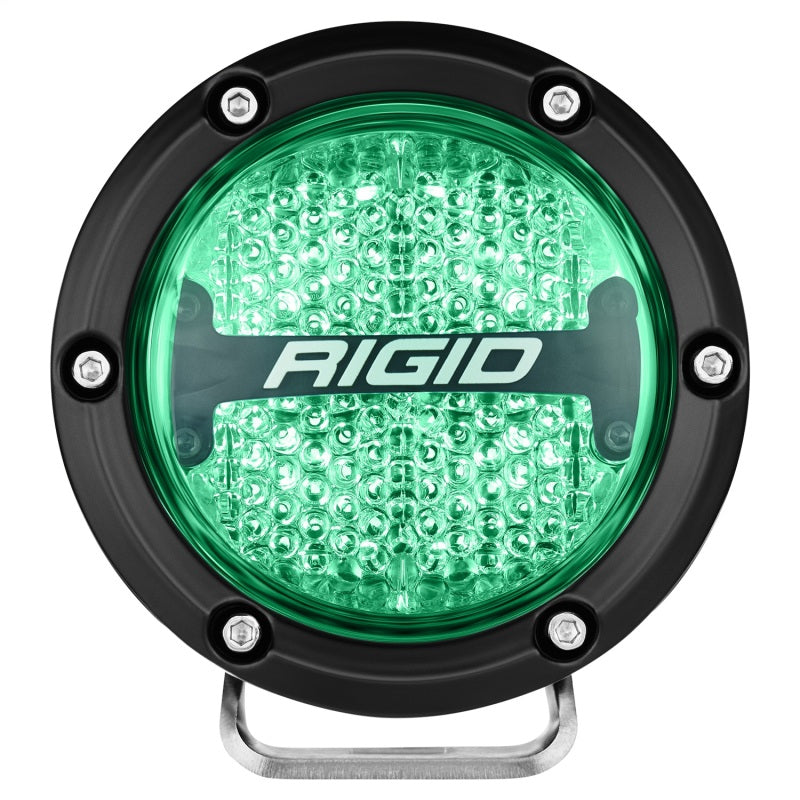 Rigid Industries 360-Series 4in LED Off-Road Diffused Beam - RGBW Backlight (Pair) Rigid Industries Light Bars & Cubes  AXOPROS