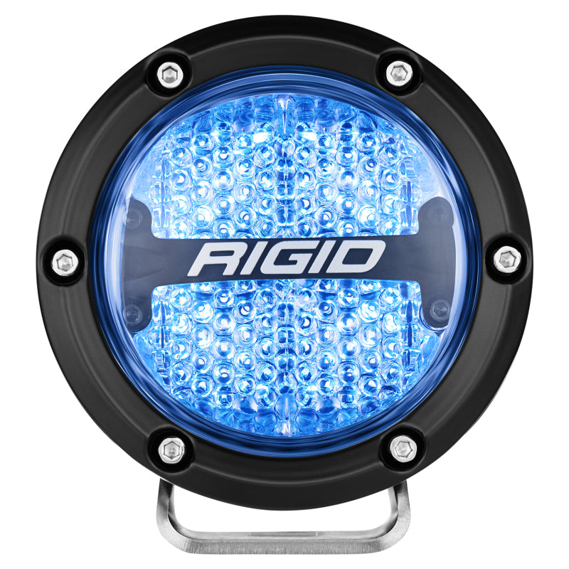 Rigid Industries 360-Series 4in LED Off-Road Diffused Beam - RGBW Backlight (Pair) Rigid Industries Light Bars & Cubes  AXOPROS