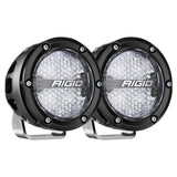 Rigid Industries 360-Series 4in LED Off-Road Diffused Beam - RGBW Backlight (Pair) Rigid Industries Light Bars & Cubes  AXOPROS