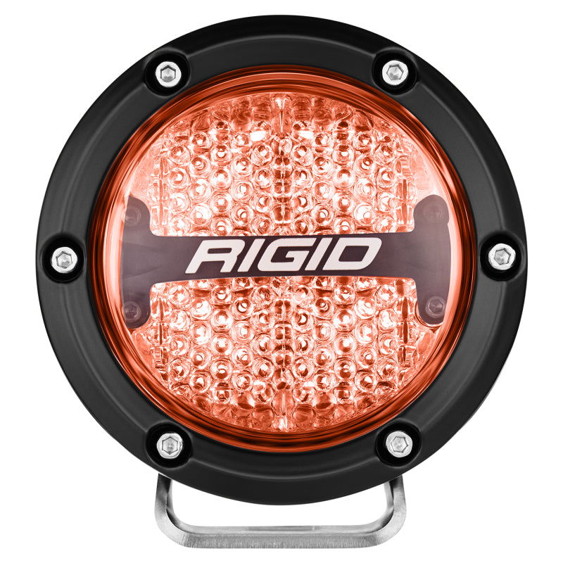Rigid Industries 360-Series 4in LED Off-Road Diffused Beam - RGBW Backlight (Pair) Rigid Industries Light Bars & Cubes  AXOPROS