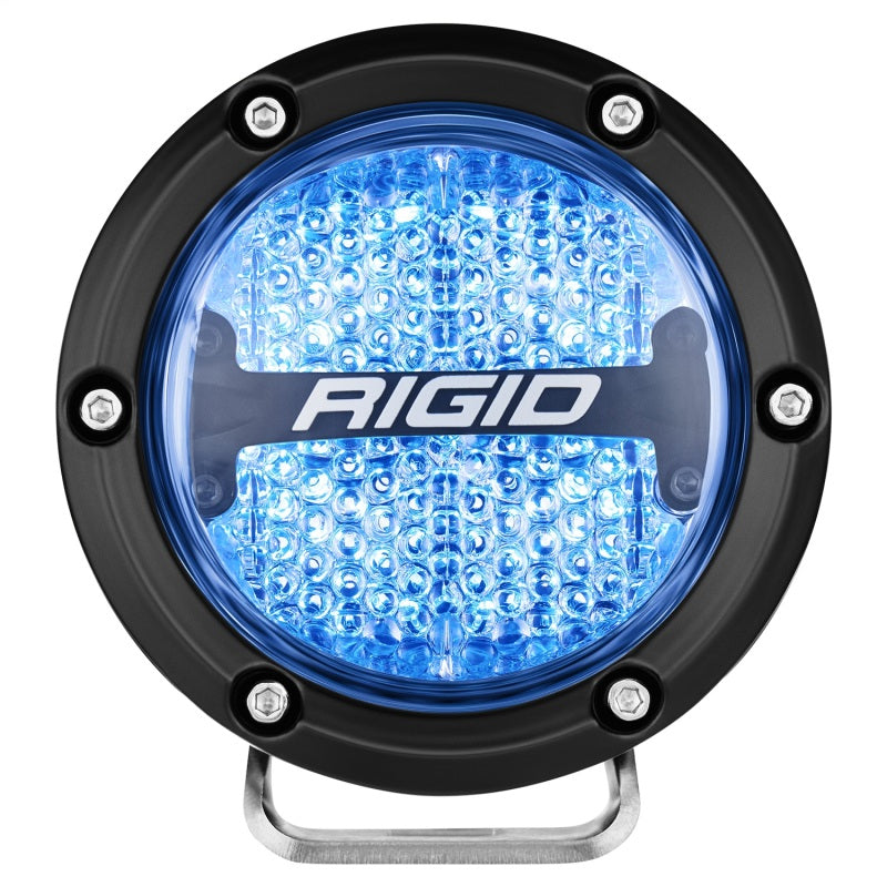 Rigid Industries 360-Series 4in LED Off-Road Diffused Beam - RGBW Backlight (Pair) Rigid Industries Light Bars & Cubes  AXOPROS