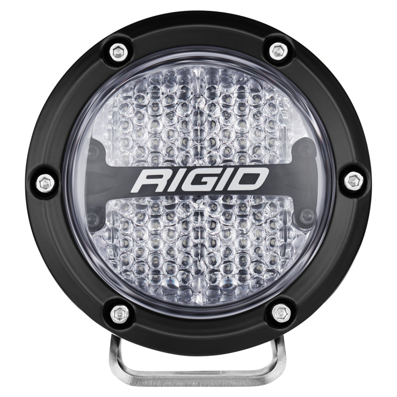 Rigid Industries 360-Series 4in LED Off-Road Diffused Beam - RGBW Backlight (Pair) Rigid Industries Light Bars & Cubes  AXOPROS