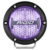 Rigid Industries 360-Series 4in LED Off-Road Diffused Beam - RGBW Backlight (Pair) Rigid Industries Light Bars & Cubes  AXOPROS