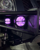 Rigid Industries 360-Series 4in LED Off-Road Diffused Beam - RGBW Backlight (Pair) Rigid Industries Light Bars & Cubes  AXOPROS