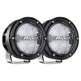 Rigid Industries 360-Series 4in LED Off-Road Diffused Beam - RGBW Backlight (Pair) Rigid Industries Light Bars & Cubes  AXOPROS