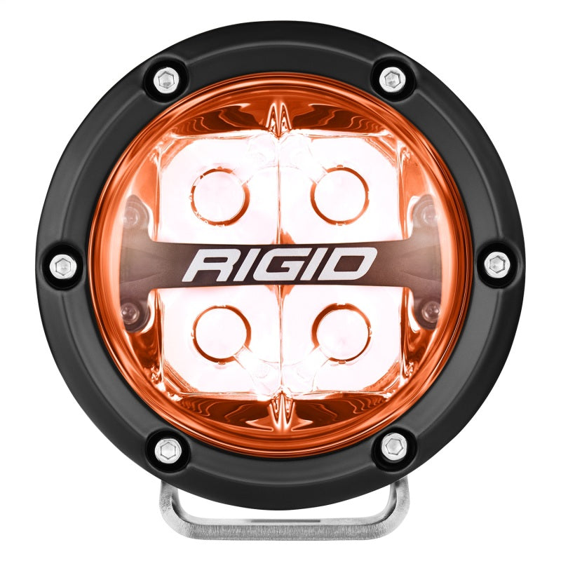 Rigid Industries 360-Series 4in LED Off-Road Spot Beam - RGBW (Pair) Rigid Industries Light Bars & Cubes  AXOPROS
