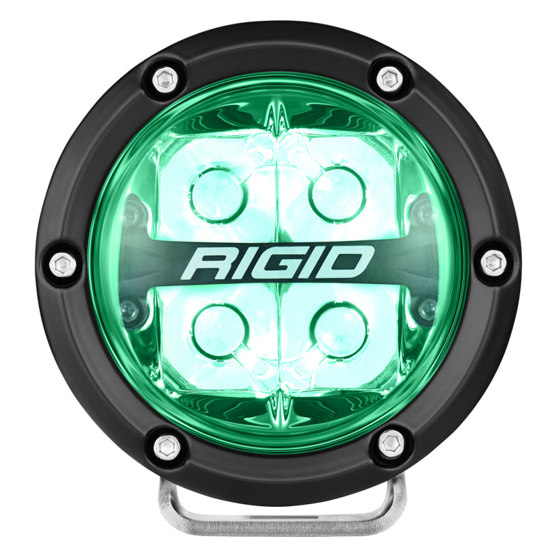 Rigid Industries 360-Series 4in LED Off-Road Spot Beam - RGBW (Pair) Rigid Industries Light Bars & Cubes  AXOPROS