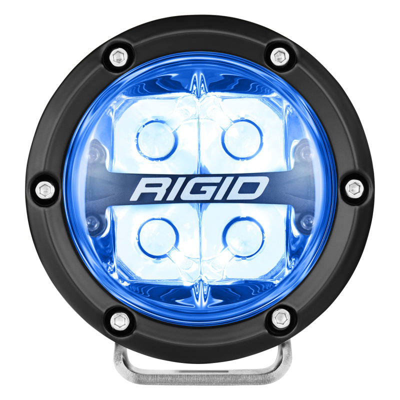 Rigid Industries 360-Series 4in LED Off-Road Spot Beam - RGBW (Pair) Rigid Industries Light Bars & Cubes  AXOPROS