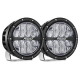 Rigid Industries 360-Series 6in LED Off-Road Drive Beam - RGBW (Pair) Rigid Industries Light Bars & Cubes  AXOPROS