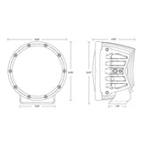 Rigid Industries 360-Series 6in LED Off-Road Spot Beam - RGBW Rigid Industries Light Bars & Cubes  AXOPROS