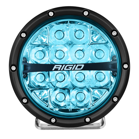 Rigid Industries 360-Series 6in LED Off-Road Spot Beam - RGBW Rigid Industries Light Bars & Cubes  AXOPROS
