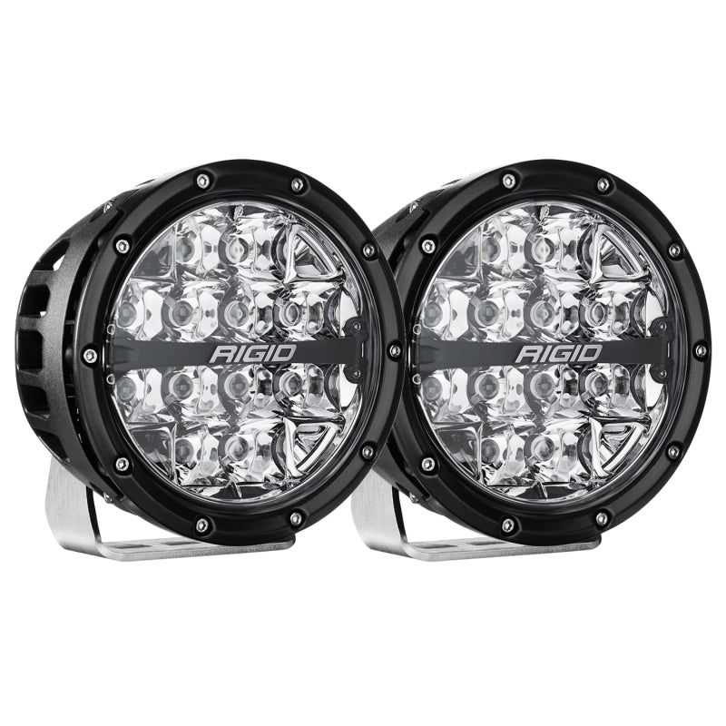 Rigid Industries 360-Series 6in LED Off-Road Spot Beam - RGBW (Pair) Rigid Industries Light Bars & Cubes  AXOPROS