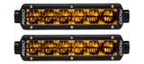 Rigid Industries 6in SR-Series Pro Dot / SAE Fog Lights (Pair) - Selective Yellow Rigid Industries Light Bars & Cubes  AXOPROS