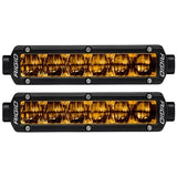 Rigid Industries 6in SR-Series Pro Dot / SAE Fog Lights (Pair) - Selective Yellow Rigid Industries Light Bars & Cubes  AXOPROS