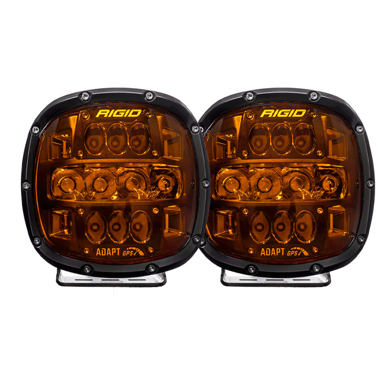 Rigid Industries Adapt XP w/ Amber PRO Lens (Pair) Rigid Industries Light Bars & Cubes  AXOPROS