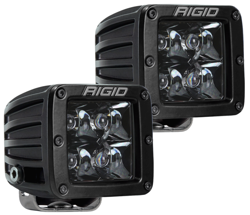 Rigid Industries D-Series Midnight Edition - Spot - Set of 2 Rigid Industries Light Bars & Cubes  AXOPROS