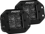 Rigid Industries D Series PRO Midnight Edition - Spot - Diffused - Pair Rigid Industries Light Bars & Cubes  AXOPROS