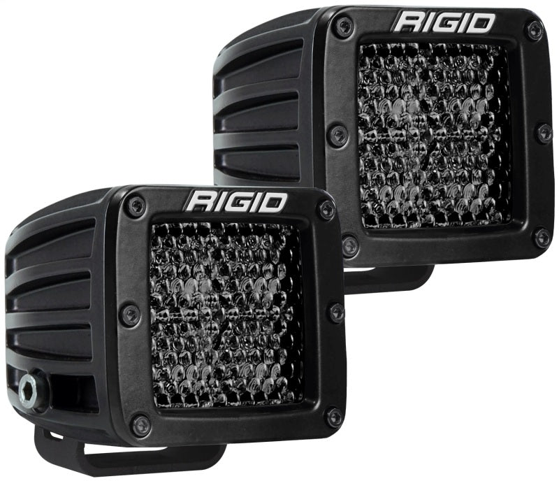 Rigid Industries D Series PRO Midnight Edition - Spot - Diffused - Pair Rigid Industries Light Bars & Cubes  AXOPROS